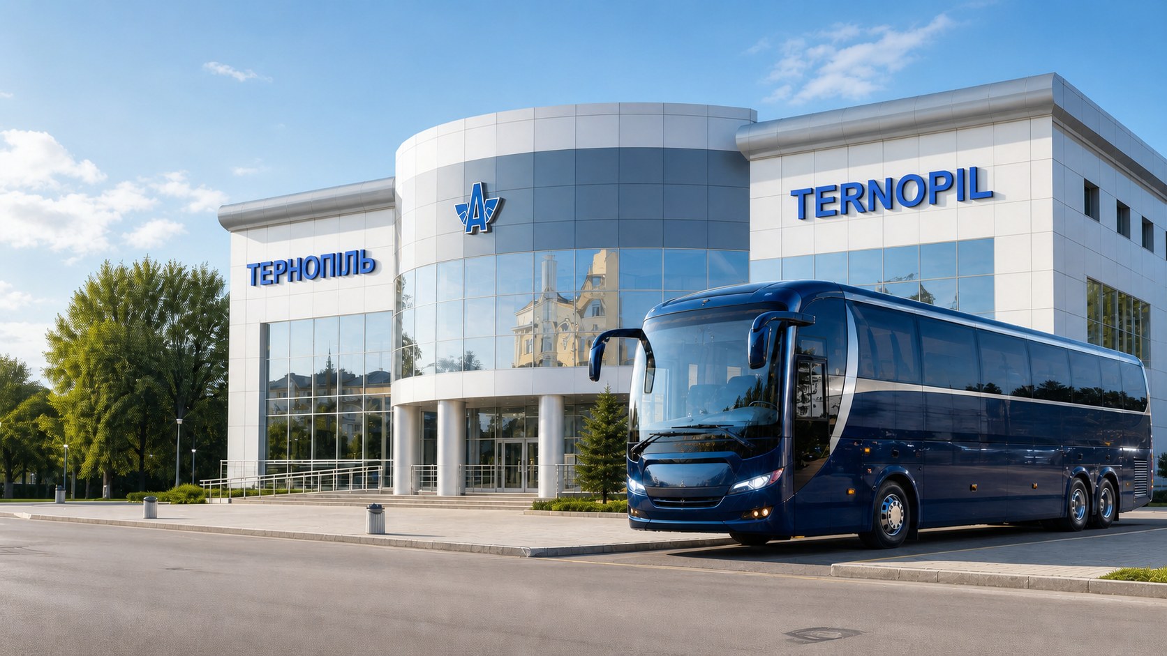 Тернопільський автовокзал удень